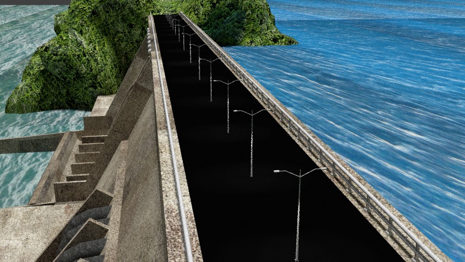 Water Dam with Roads and mountains preview image 4